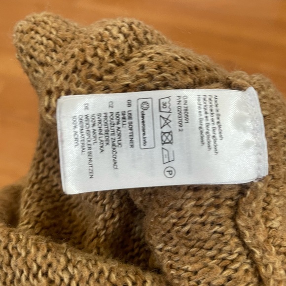 H&M size M camel knit cardigan with pockets - Picture 6 of 9